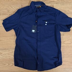 Men's Large Cremieux Navy Blue Shirt